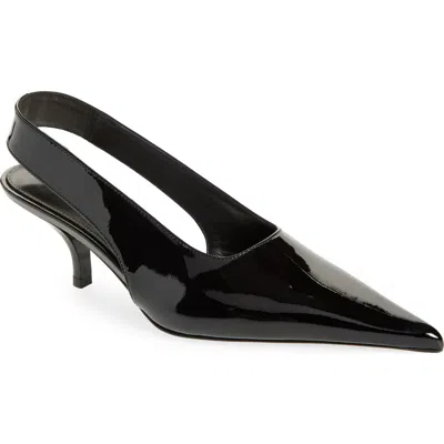 Totême Toteme Classic Kitten Heel Slingback Pump In Black