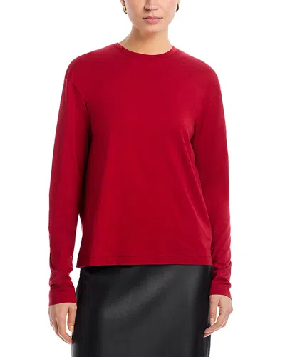 Totême Classic Long Sleeve Tee In Red