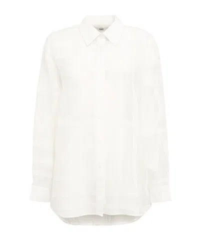 Totême Classic Organic Cotton Blend Shirt In White