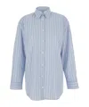 Totême Classic Striped Shirt In Blue