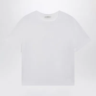Totême Toteme Classic T-shirt In Organic Cotton Jersey In White
