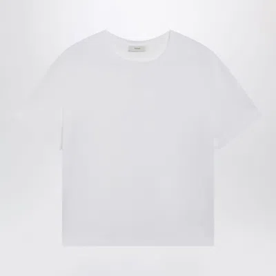 Totême Toteme Classic Tshirt In White Organic Cotton Jersey
