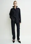Totême Classic Tumbled Shirt Midnight In Blue