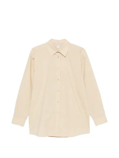 Totême Classic Tumbled Shirt In Neutral