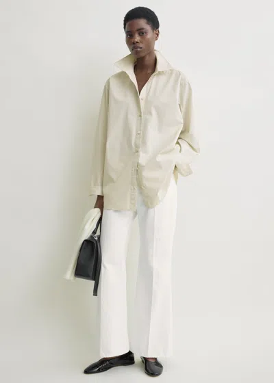 Totême Classic Tumbled Shirt Pebble In Neutral