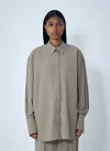 Totême Classic Tuxedo Shirt In Gray