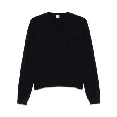 Totême Classic V-neck Sweater In Black