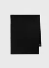 Totême Wide Classic Wool Scarf Black In Black