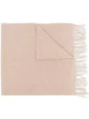 Totême Toteme Classic Wool Fringe-edge Scarf Light Beige