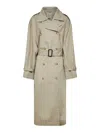 Totême Clay Crisp Cotton Blend Double-breasted Trench Coat
