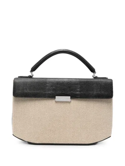 Totême Clip Canvas Tote Bag In Neutral