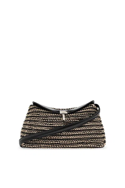 Totême Toteme Clutch Bag `t-lock` In Multi