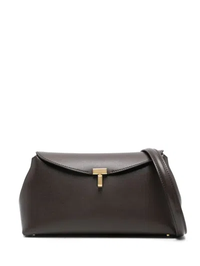 Totême Clutch Bag "t-lock" In Green