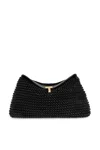 Totême Woven Leather T-lock Clutch Bag