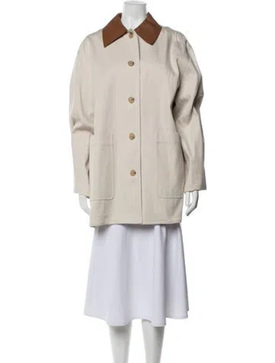 Pre-owned Totême Coat In Brown/neutrals