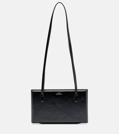 Totême Mini Naplack Leather Cocktail Bag In Black