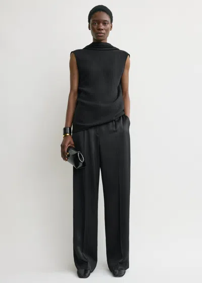 Totême Cocoon Cape Blouse Black