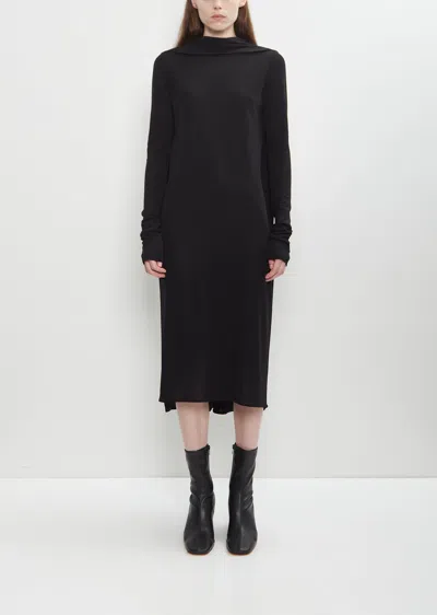 Totême Cocoon Cape Dress In Black