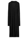 Totême Toteme Cocoon Cape Dress Black In Black