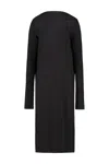 Totême Toteme Cocoon Cape Dress Clothing In Black