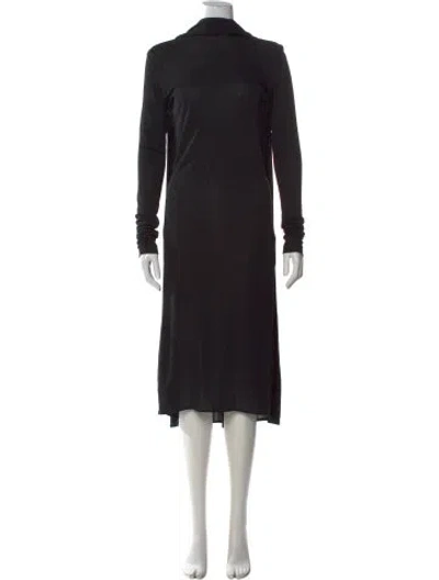 Pre-owned Totême Cocoon Cape Long Dress W/ Tags In Black