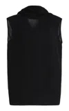 Totême Cocoon Knit Cape Top In Black