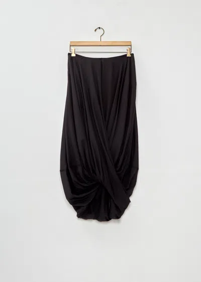 Totême Cocoon Organic Cotton Skirt In Black