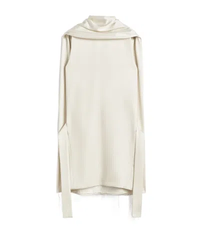 Totême Cocoon Scarf Dress Ecru