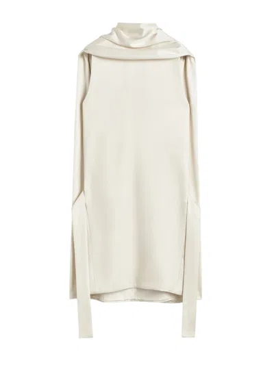 Totême Cocoon Scarf Dress Ecru