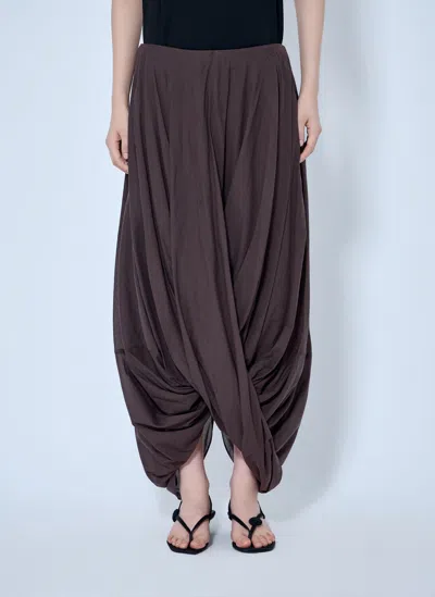 Totême Cocoon Skirt In Brown
