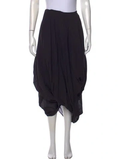 Pre-owned Totême Cocoon Skirt Midi Length Skirt In Black