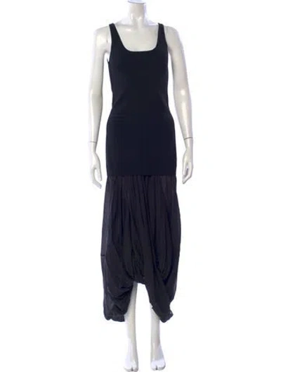 Pre-owned Totême Cocoon Tank Dress Long Dress In Blue