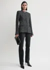 Totême Structured Wool Blazer Featuring Welt Pockets In Black