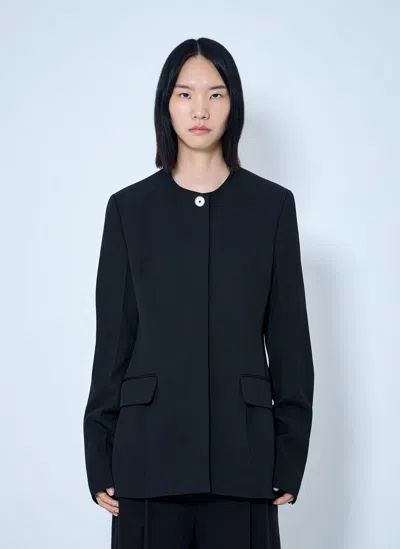 Totême Collarless Evening Blazer In Black