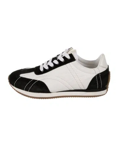 Pre-owned Totême Colorblock Pattern Sneakers In White