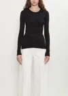 Totême Compact Cotton Top In Black