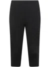 Totême Compact Knit Capri Trousers In Black