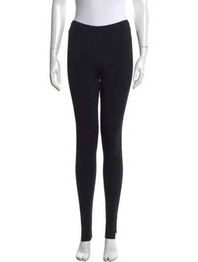Pre-owned Totême Compact Knit Leggings Skinny Leg Pants In Black