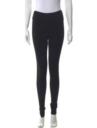 Pre-owned Totême Compact Knit Leggings Skinny Leg Pants In Black