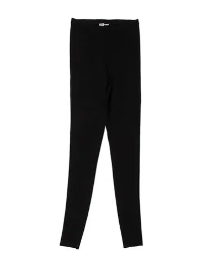 Pre-owned Totême Compact Knit Legings Straight Leg Pants In Black