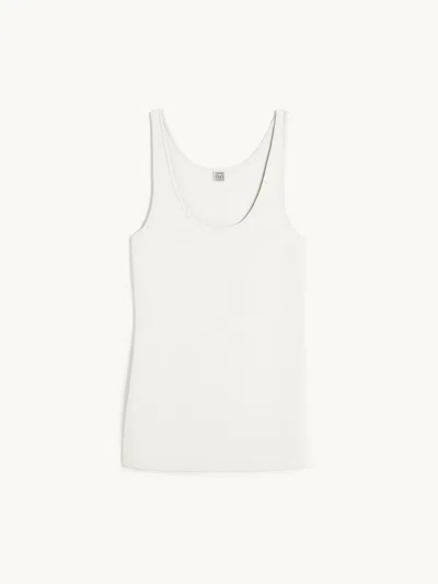 Totême Compact Knit Tank White 047 L
