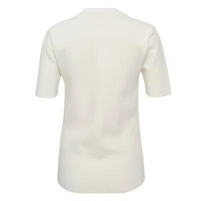 Totême Compact Knit Tee In White