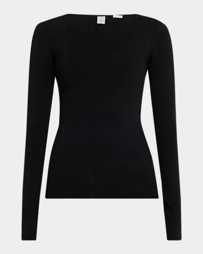 TOTÊME COMPACT KNIT TOP