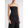 Totême Toteme Compact Knit Tube Top In Black