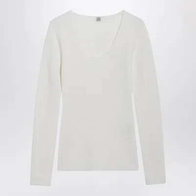 Totême Toteme Compact Sweater In Neutral