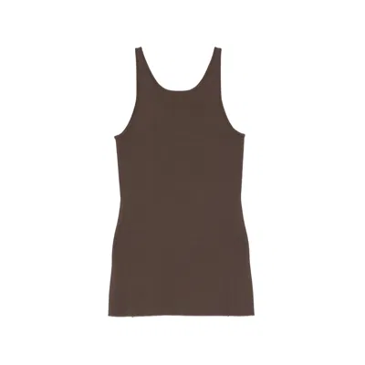 Totême Compact-knit Tank Top In Brown