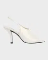 Totême Women White Slingback Heels, 7.5 Luxury Pumps & Heels For Women Darveys In White
