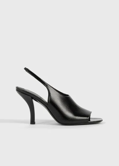 Totême Contour Naplack Slingbacks Black In Multi