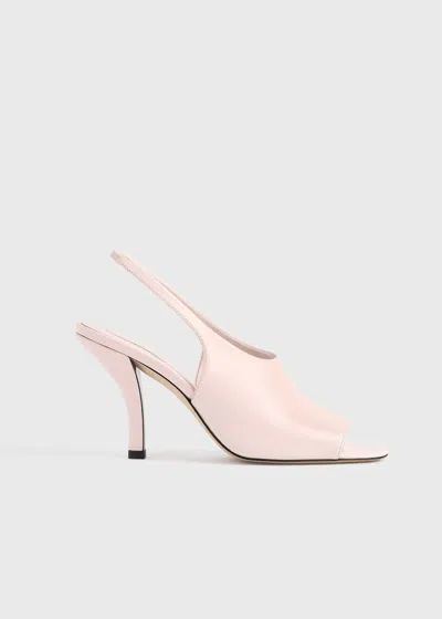 Totême Contour Naplack Slingbacks Flamingo In Pink