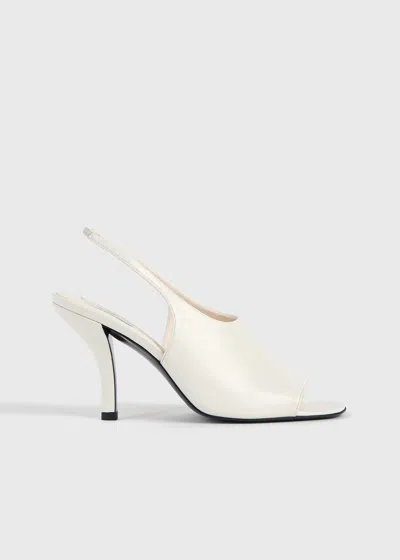 Totême Contour Naplack Slingbacks Off-white